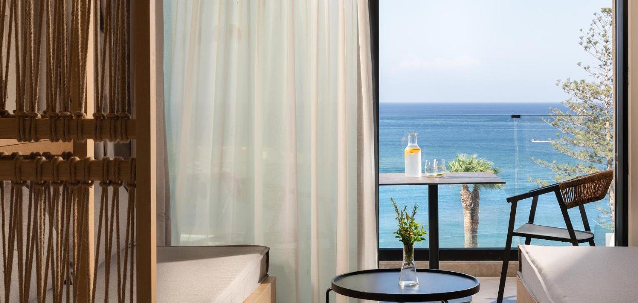 Helea Lifestyle Beach Resort Kallithéa 外观 照片 Sea view from a room at the hotel